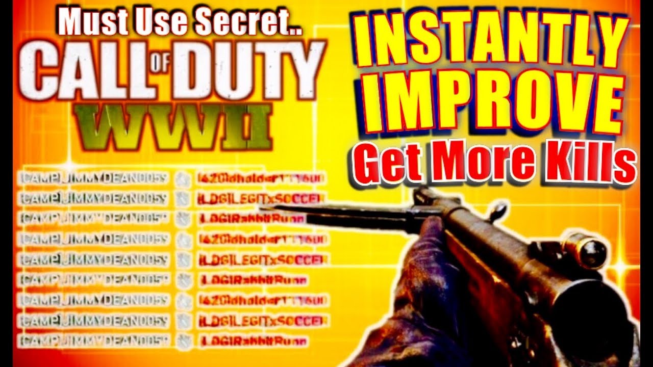 HOW TO GET BETTER AT Call of Duty WW2 Secret Tip to Help you IMPROVE Instantly!