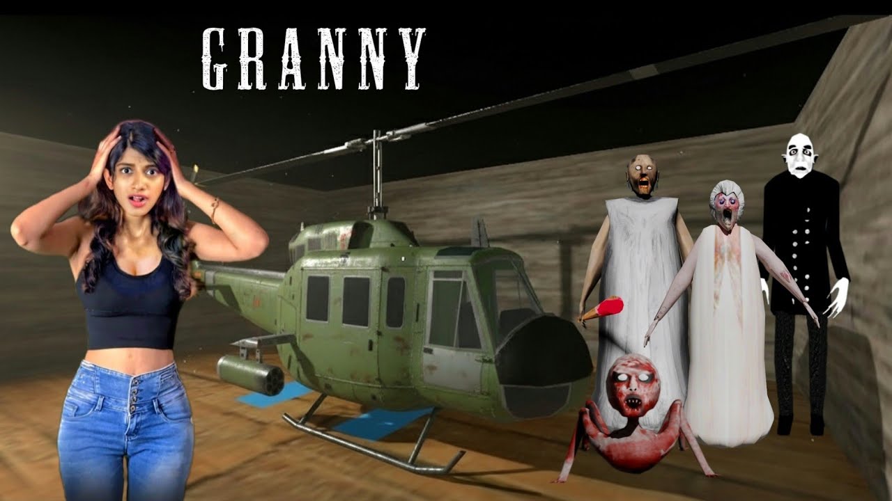 Granny's Helicopter in Slendrina's House 