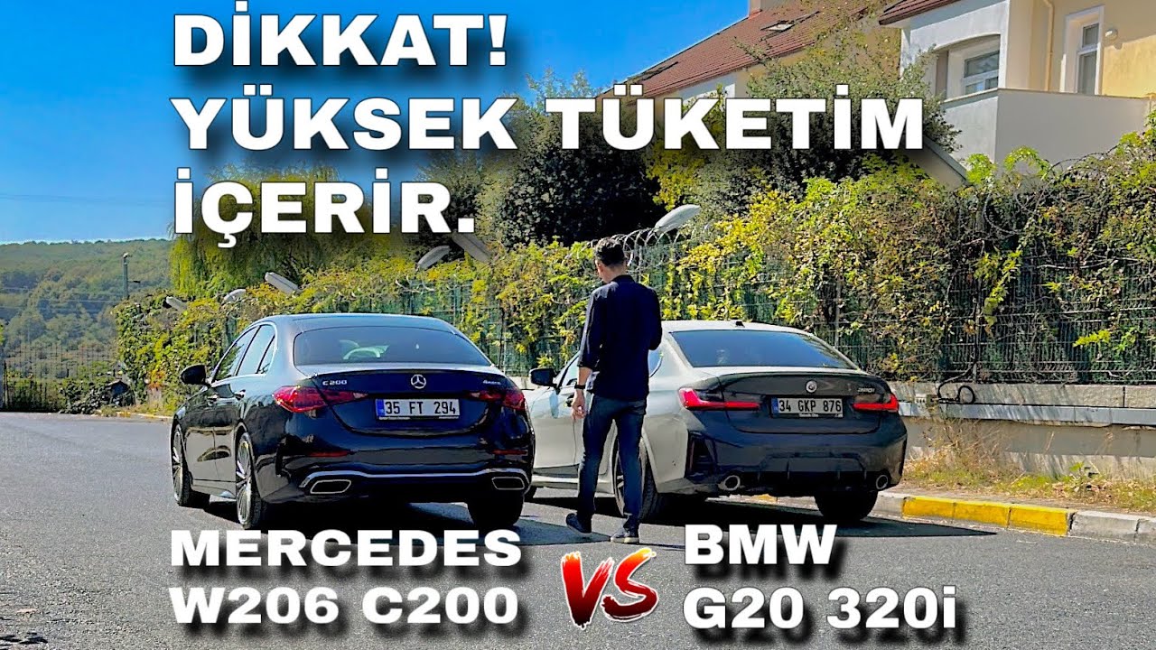 BMW 320i vs Mercedes C200 4MATIC Performans Tüketim karşılaştırması...