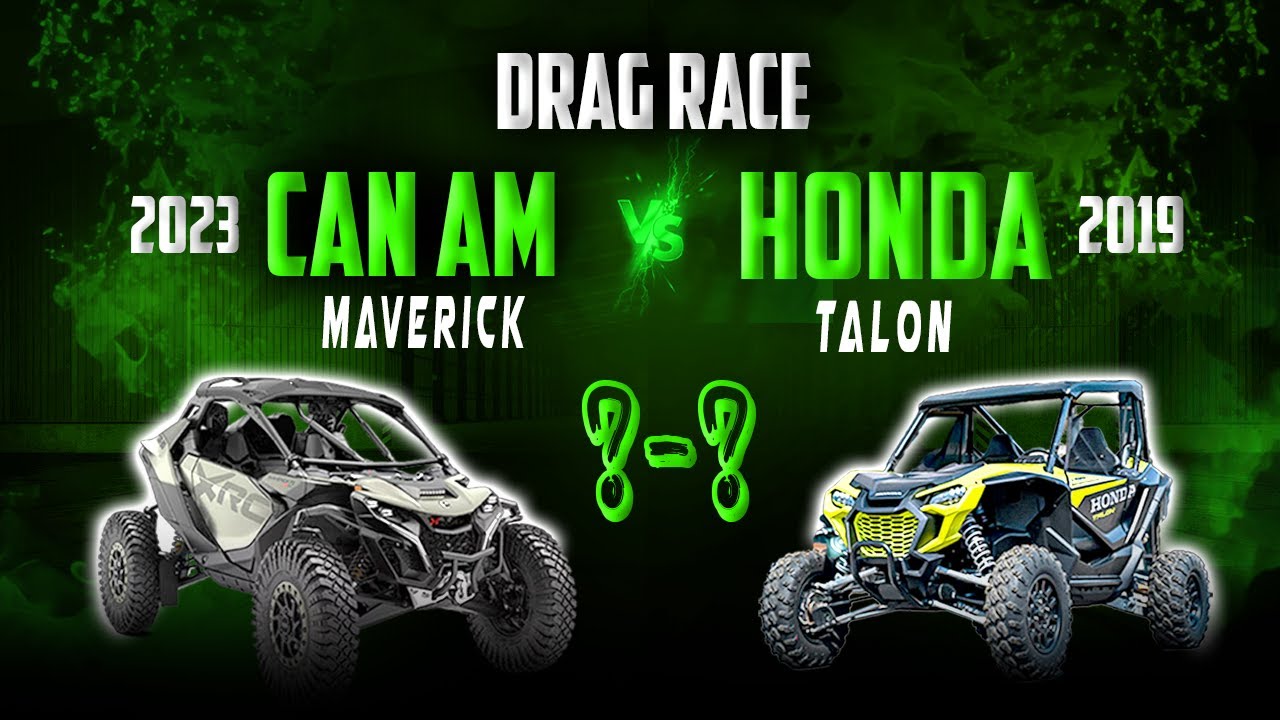 2023 CAN AM MAVERICK vs 2019 HONDA TALON #dragrace #automobile #entertainment #sidebyside