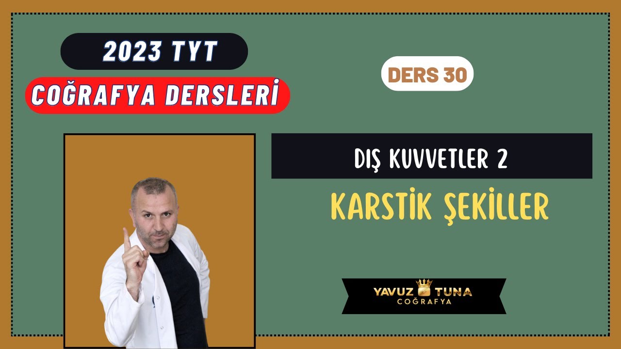 DIŞ KUVVETLER 2 (Karstik Şekiller) #coğrafya #tytcoğrafya #kpsscoğrafya #tyt #yks