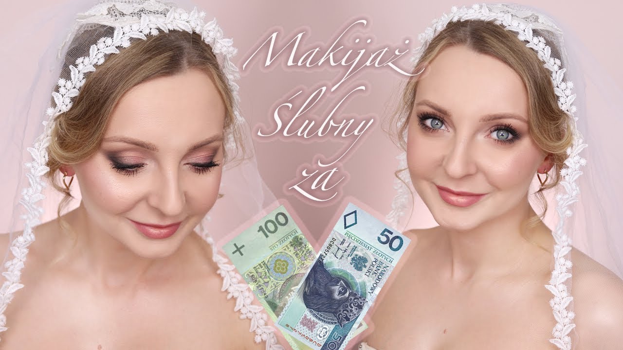 WYZWANIE ! Makijaż ślubny za 150 zł wykonany kosmetykami z drogerii Hebe 😱