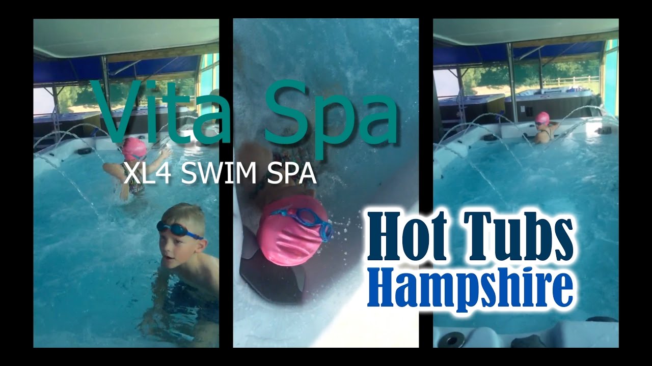 Learning to swim in the XL4 swim spa