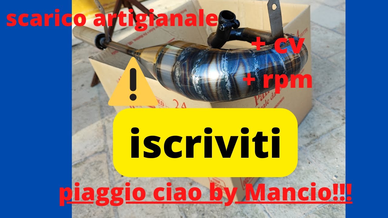 scarico artigianale piaggio ciao 3p by Mancio