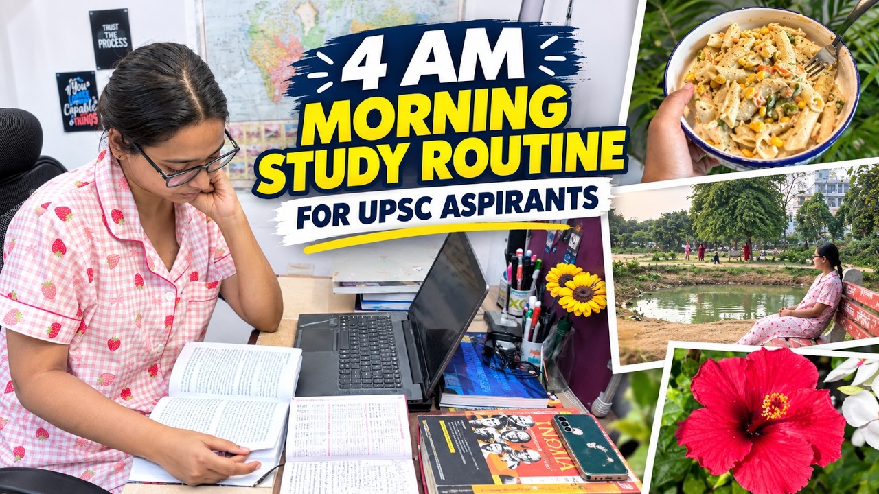 I Woke Up at 4AM to Study for UPSC, But Everything Went Wrong 😭 | Productive Study Vlog