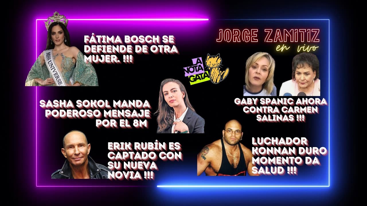 Carmen Salinas, Sasha Sokol, F&aacute;tima Bosch, 8M y m&aacute;s #espect&aacute;culo