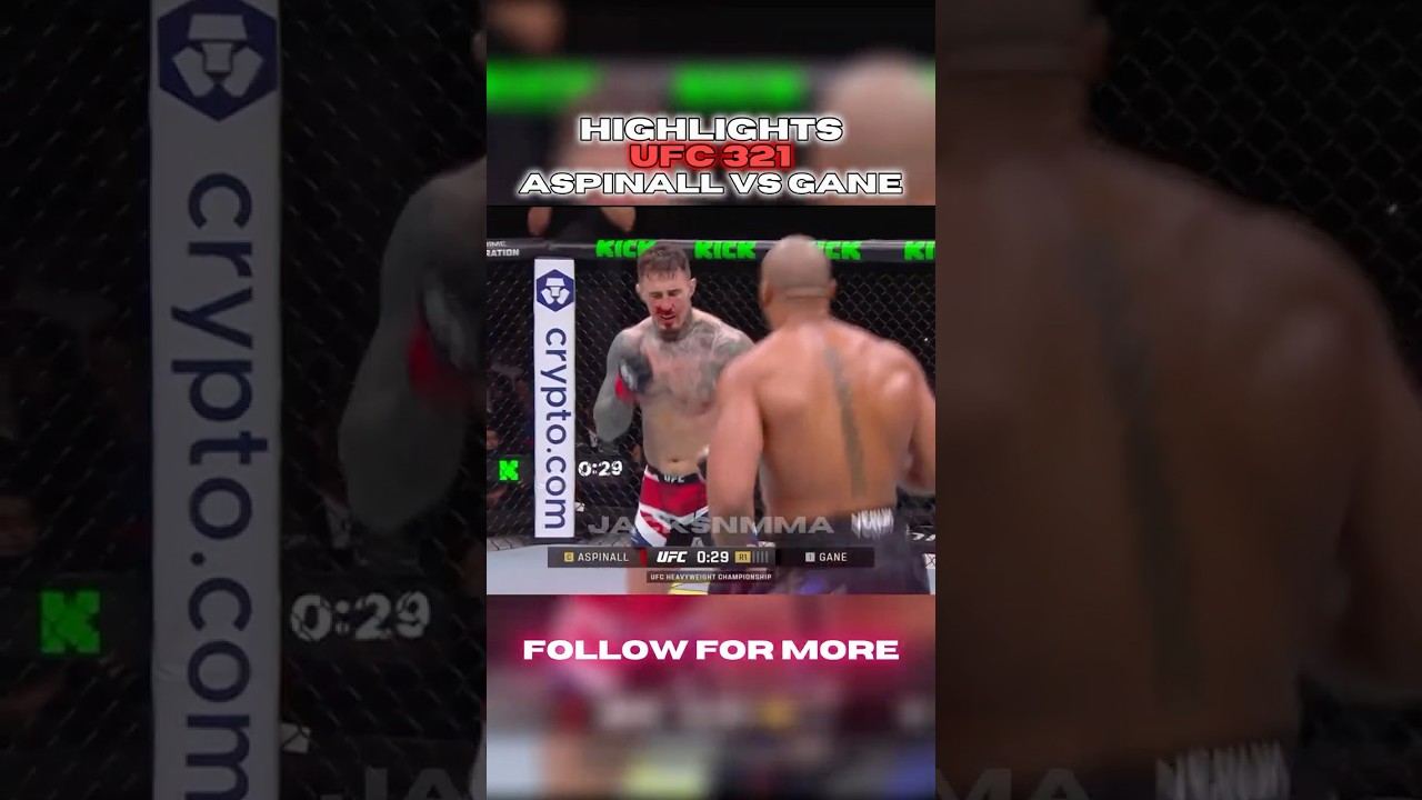 Tom Aspinall vs Ciryl Gane HIGHLIGHTS UFC 321 