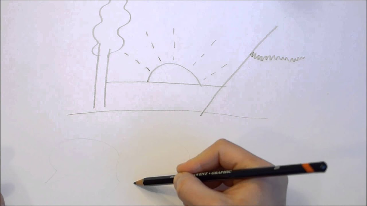 Bildlektion 2 - Teckna linjer med blyertspenna