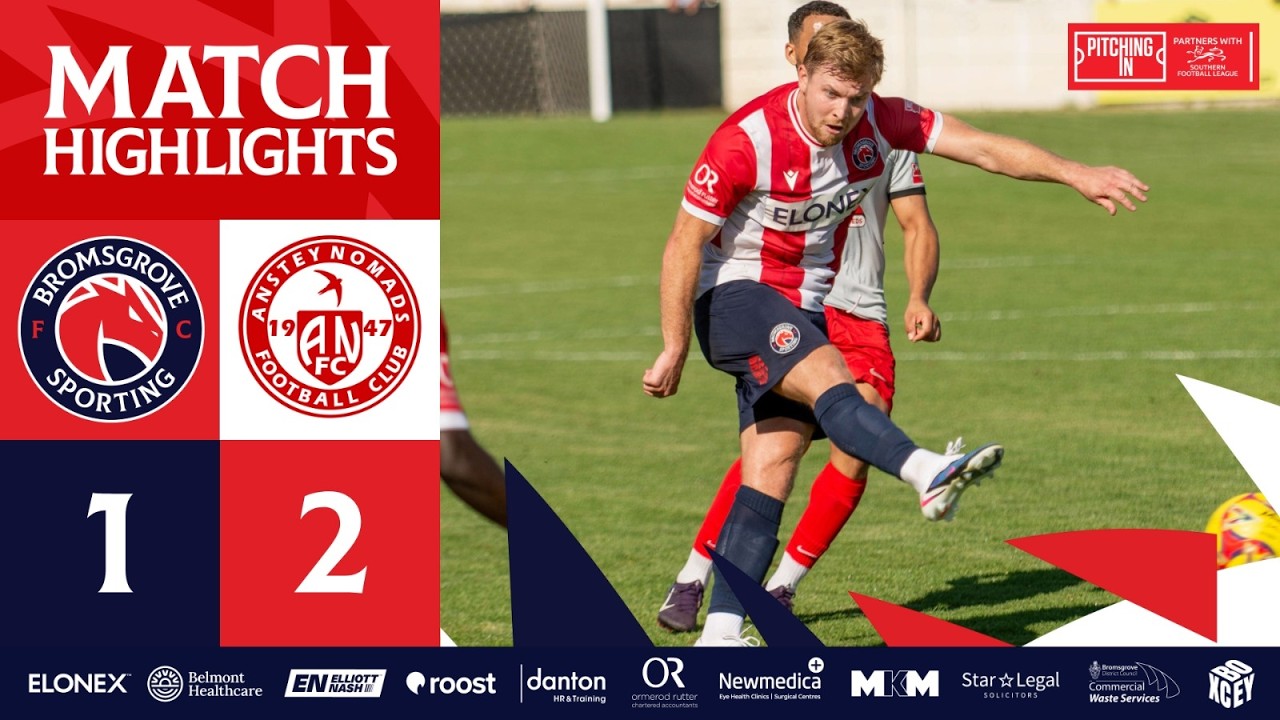 Sporting suffer narrow defeat to Anstey Nomads | Bromsgrove Sporting 1-2 Anstey Nomads
