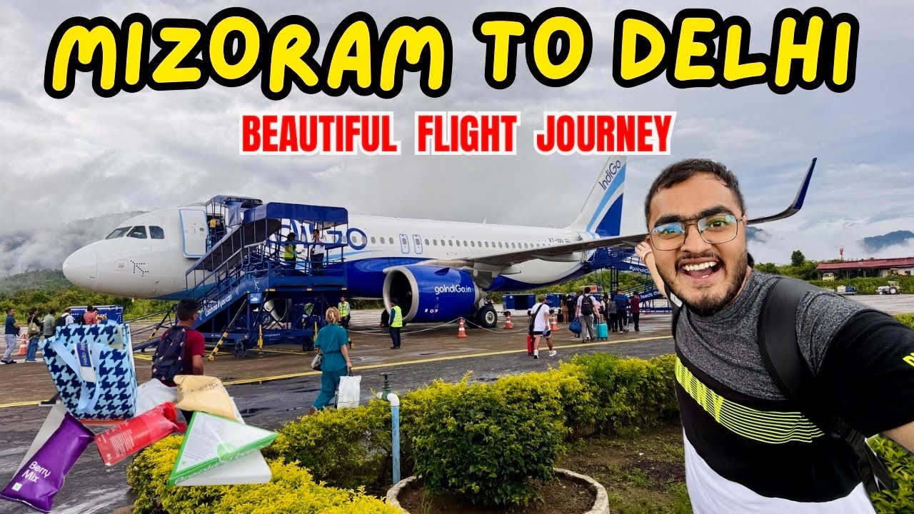Aizawl (Mizoram) to Delhi | Flying Over BANGLADESH in Indigo A320 ✈️ | Beautiful Flight Journey