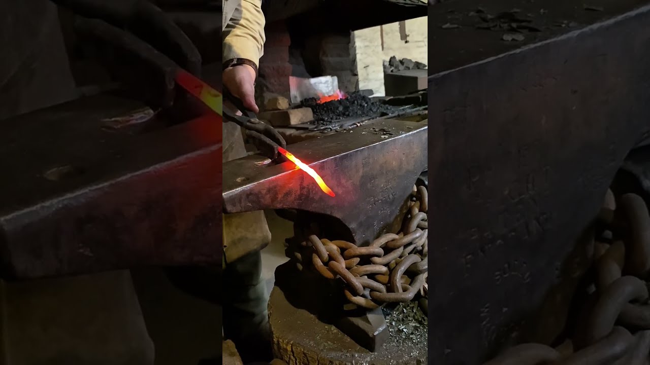 Forging a heart in the blacksmith shop at Sutter’s Fort State Historic Park 