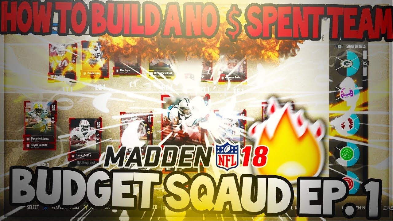 Madden 18 Ultimate Team :: Building A Mut Squad With No Money Spent! Budget Squad Ep.1