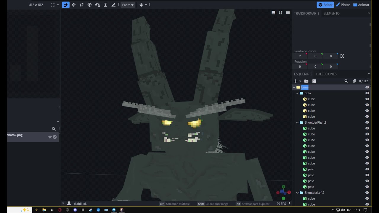 Blockbench Timelapse Imp Design