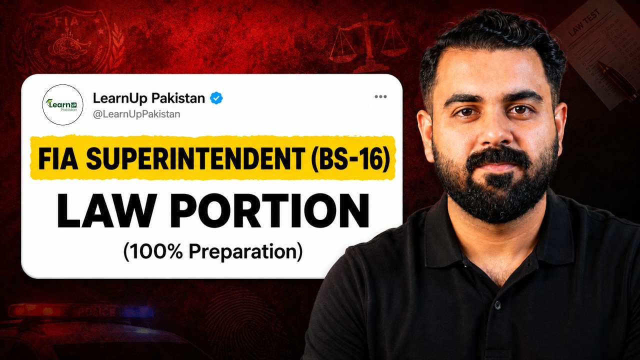 FIA Superintendent Preparation & Syllabus | LearnUp Pakistan