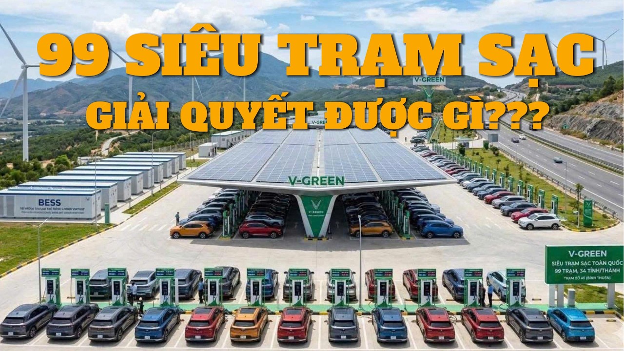 Vin xây Siêu Trạm Sạc: giải quyết nhu cầu sạc điện tăng, năng lượng sạch, xử lý pin thải và .....