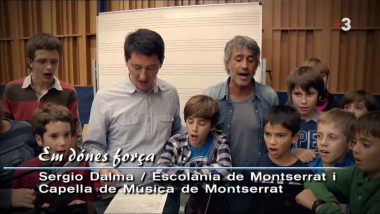 Sergio Dalma i l'Escolania de Montserrat a la Marató de TV3 2011 - 