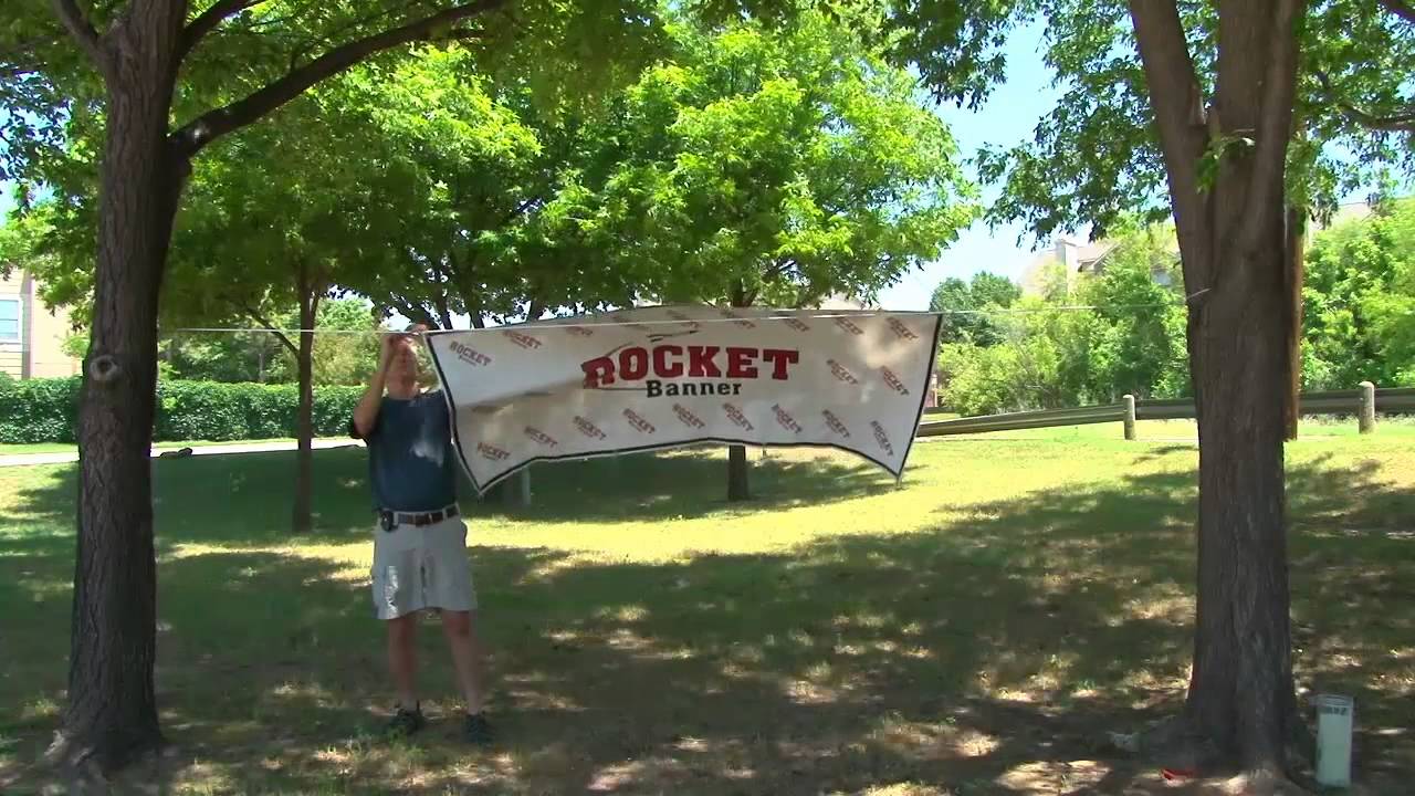 Banner Installation Using Rope