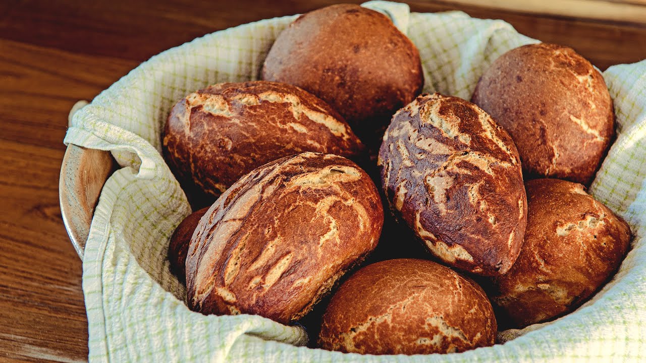 Laugenbrötchen - Einfaches Rezept ohne Gehen mit Vollkornmehl