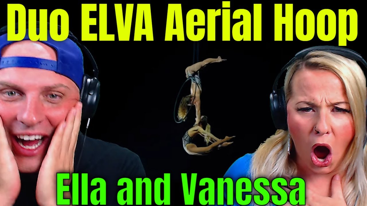 Reaction to CRAZY ACROBATICS Duo ELVA Aerial Hoop Ella and Vanessa | THE WOLF HUNTERZ REACTIONS