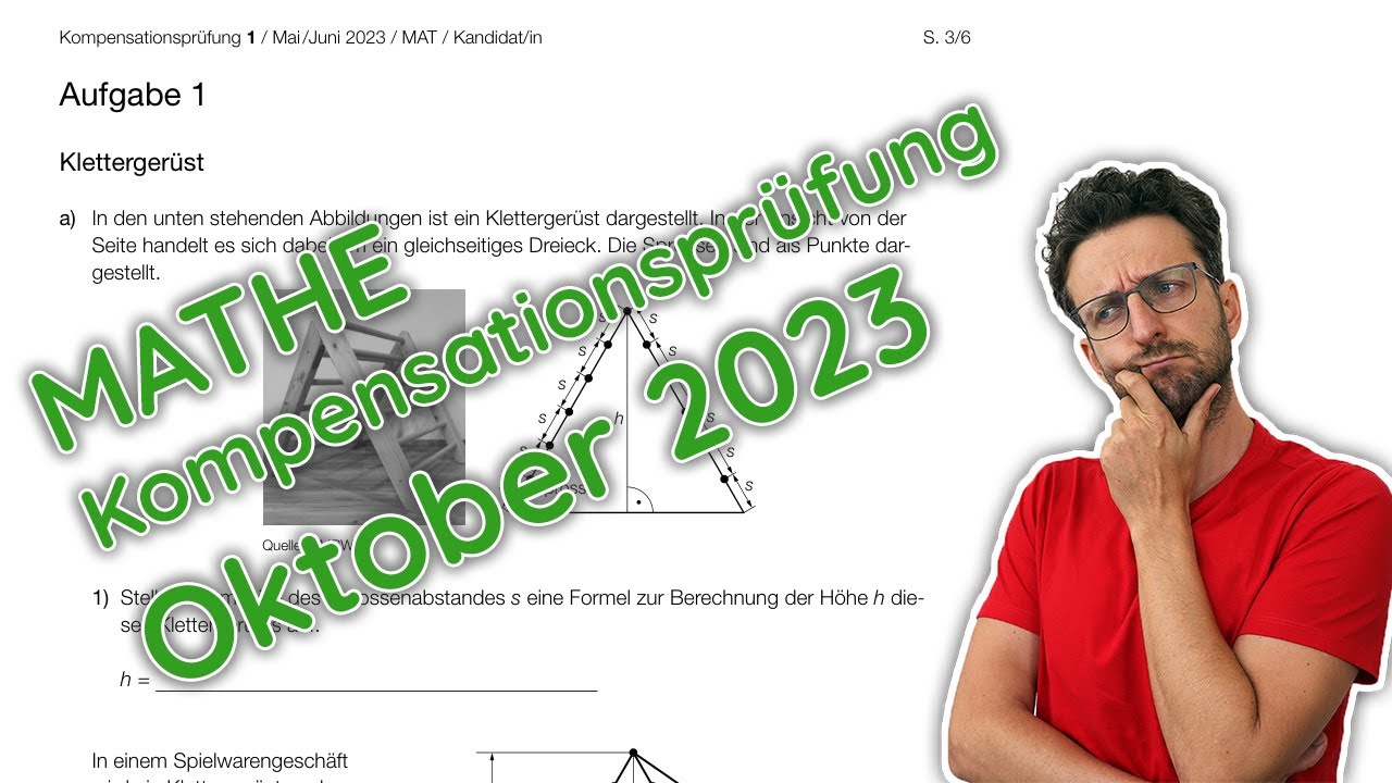 Mathe-Kompensationprüfung Oktober 2023 - Komplett durchgerechnet