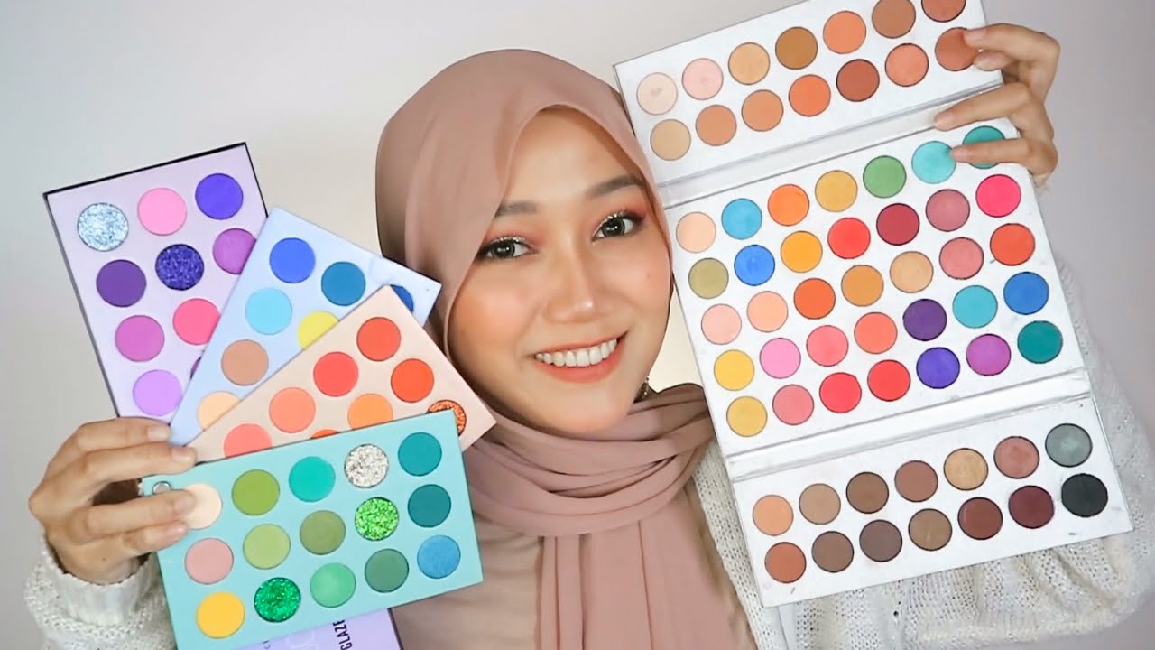 SHOPEE HAUL EYE SHADOW PALING BANYAK DIPAKE BEAUTY ENTHUSIAST| GORGEOUS ME VS COLOUR BOARD REVIEW
