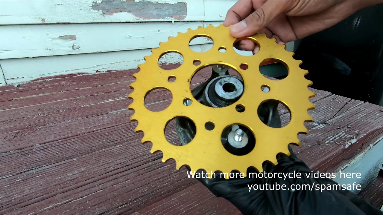 Lightweight Sprocket - improves bike acceleration and topspeed
