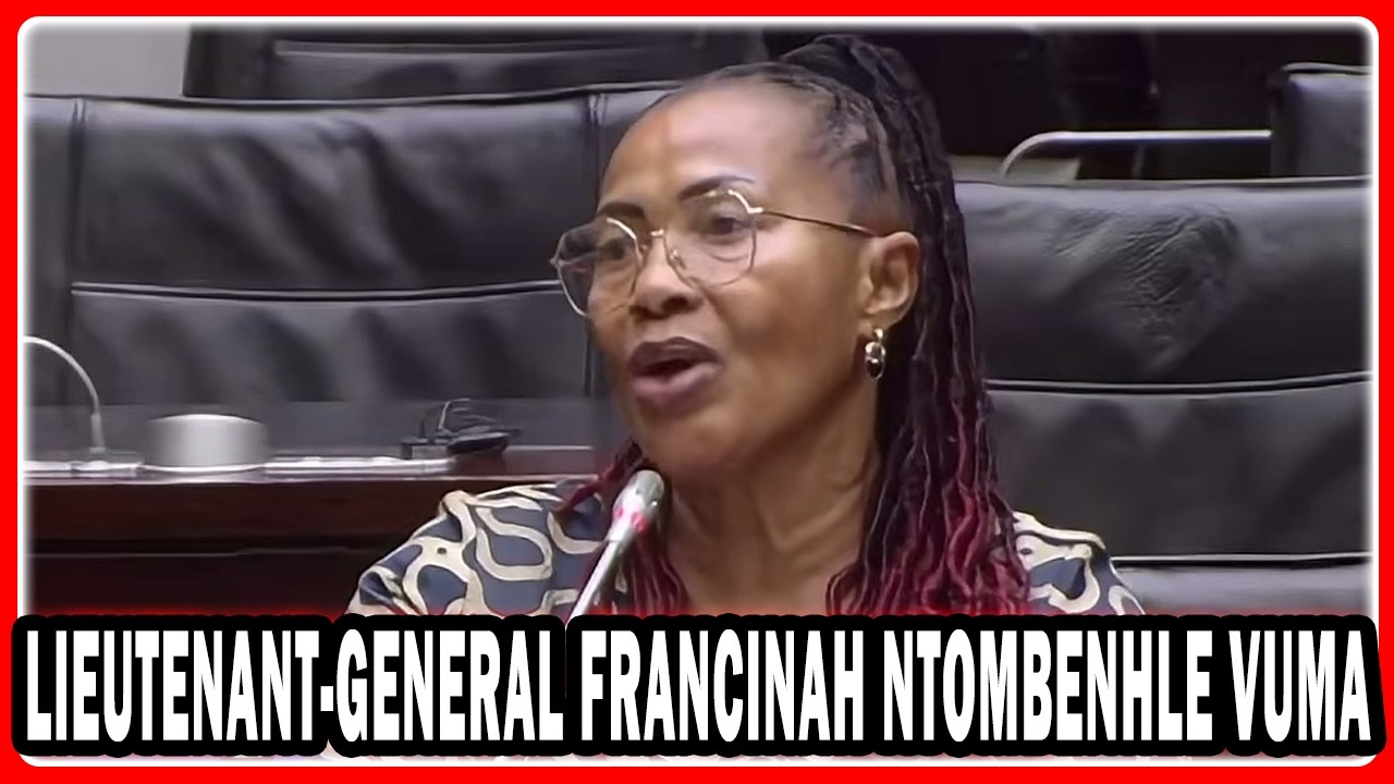 AD HOC Committee Evidence By Lieutenant General Francinah Ntombenhle Vuma