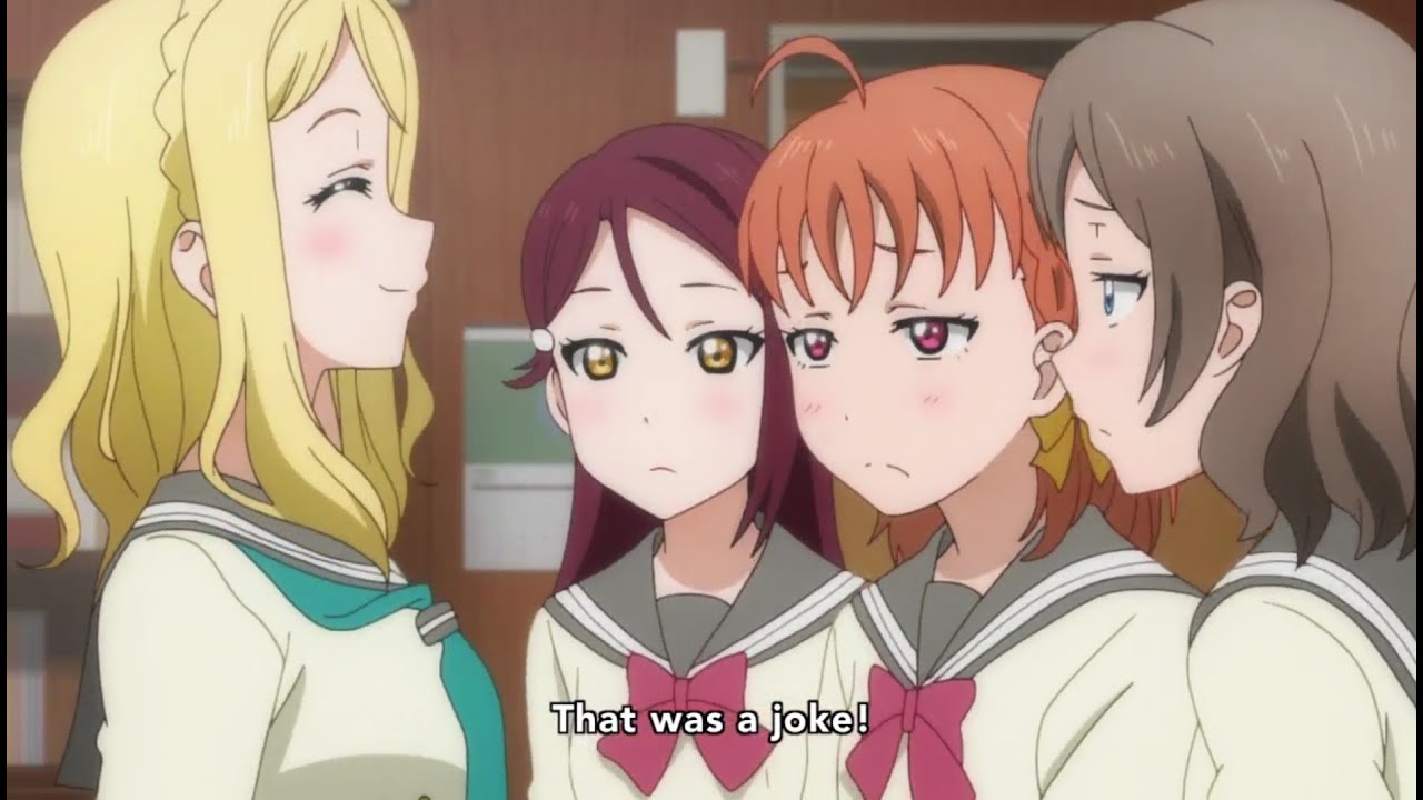 It's joke! [Mari, Love Live! Sunshine!!]