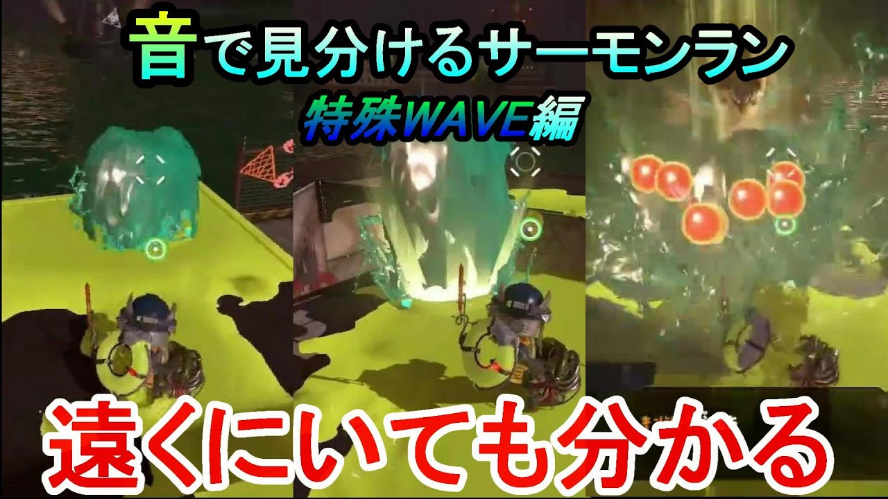 音で見分けるサーモンラン 特殊WAVE編 【サーモンランNextWave】【サーモンランNW】【サーモンラン】【スプラトゥーン3】