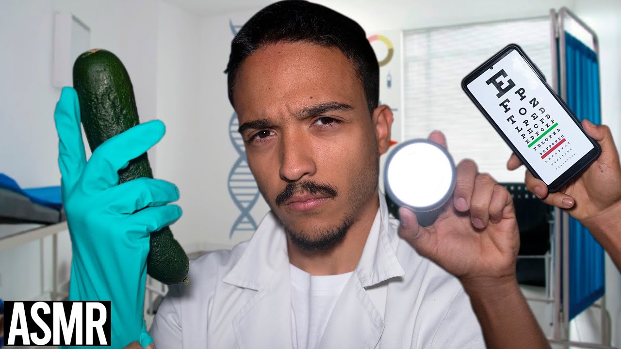 MI PRIMO HACE SU PRIMER ROLEPLAY REAL DE ASMR  - MEDICO EXAMINA TUS NERVIOS CRANEALES 🩺⚕️