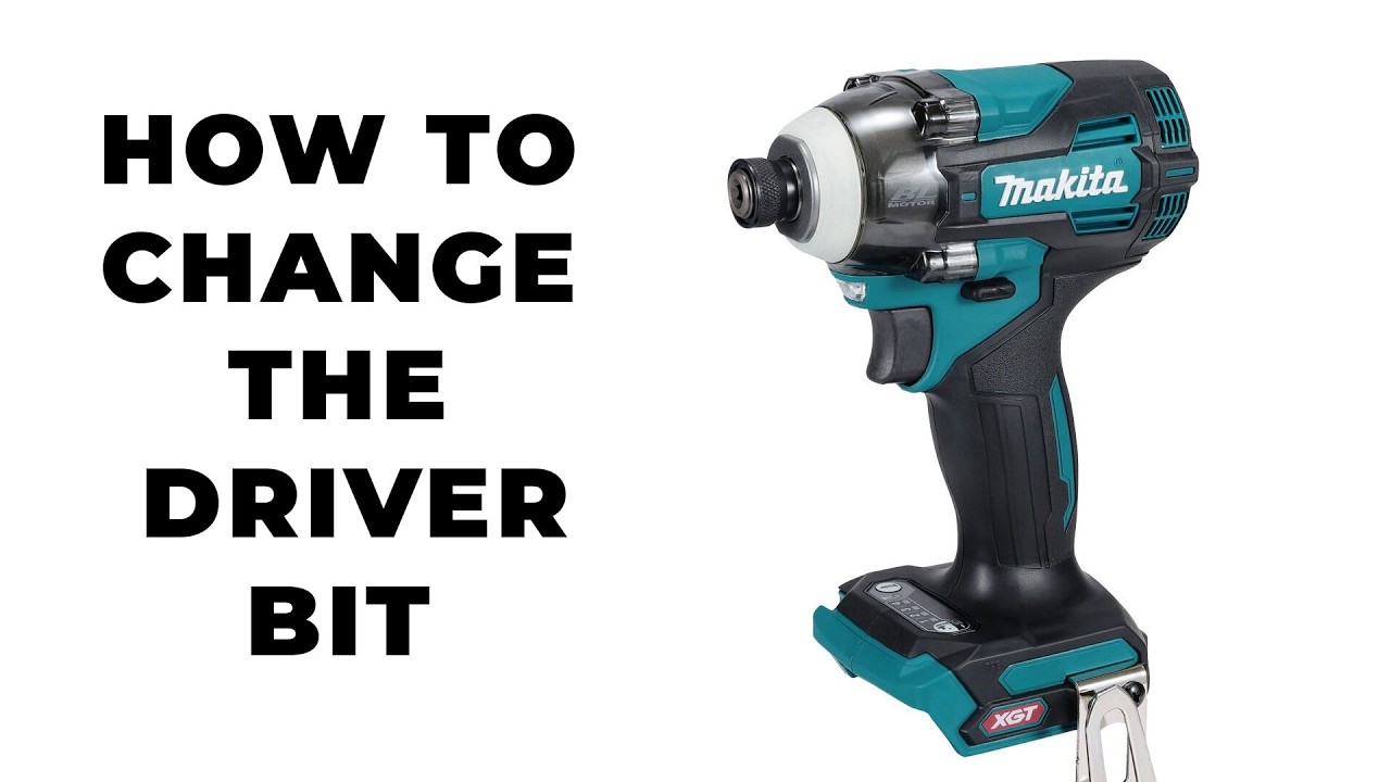 How To Change the Driver Bit in Makitas 40V Impact Driver
