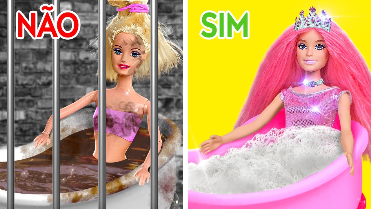 Oh, Não, a Barbie Está na Cadeia! Artesanatos Legais e Situações Engraçadas, por 123 GO!