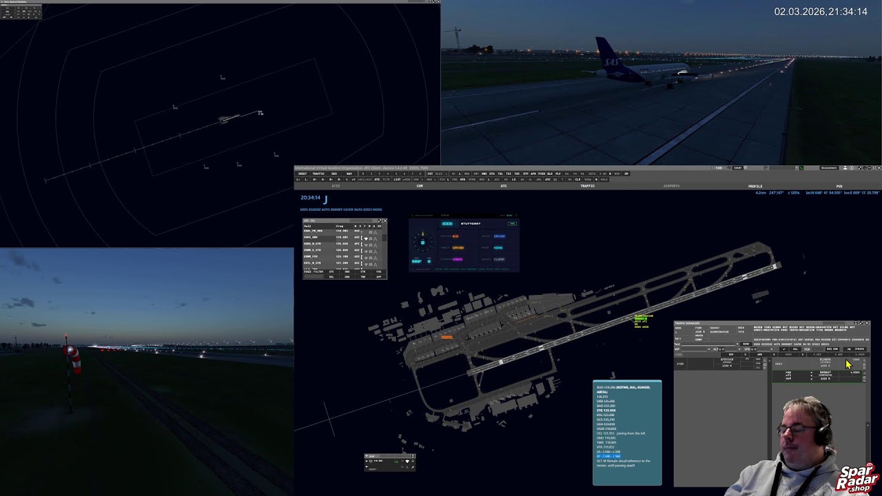 ATC | Stuttgart Tower | IVAO | 4k