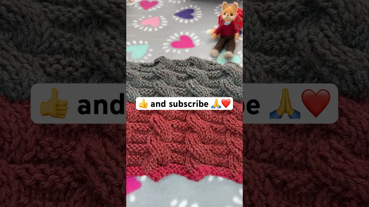 ASMR 🧶Knitting Beautiful Cozy Scarf 🧶Felted Cute Cat🐈❤️