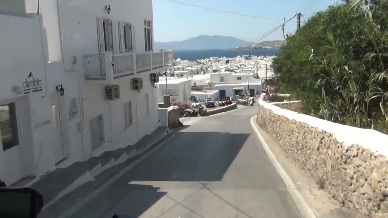 Paradise Beach to Fabrika Square, Mykonos