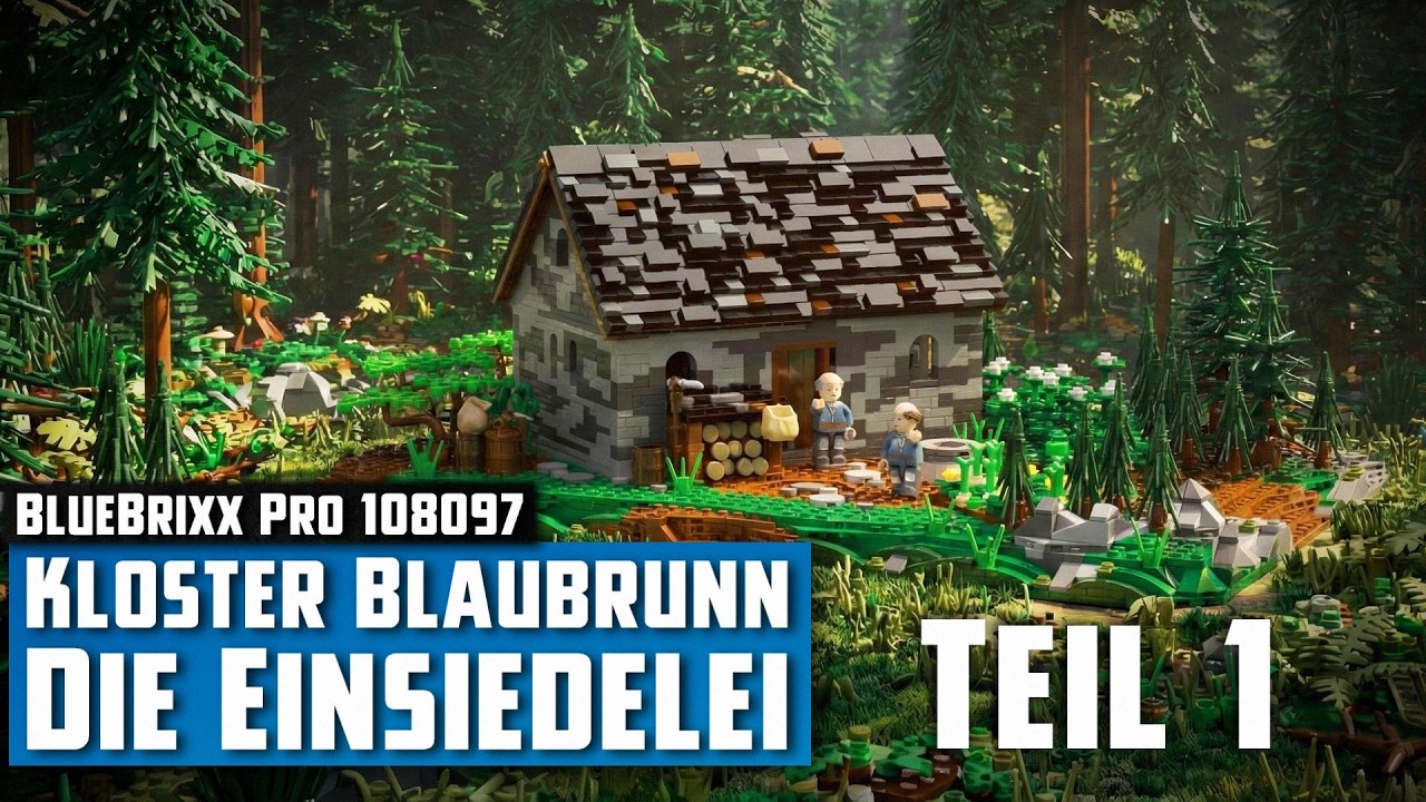 BlueBrixx Pro 108097 - Kloster Blaubrunn: Die Einsiedelei (2025) | Aufbau - Live-Bauen #1