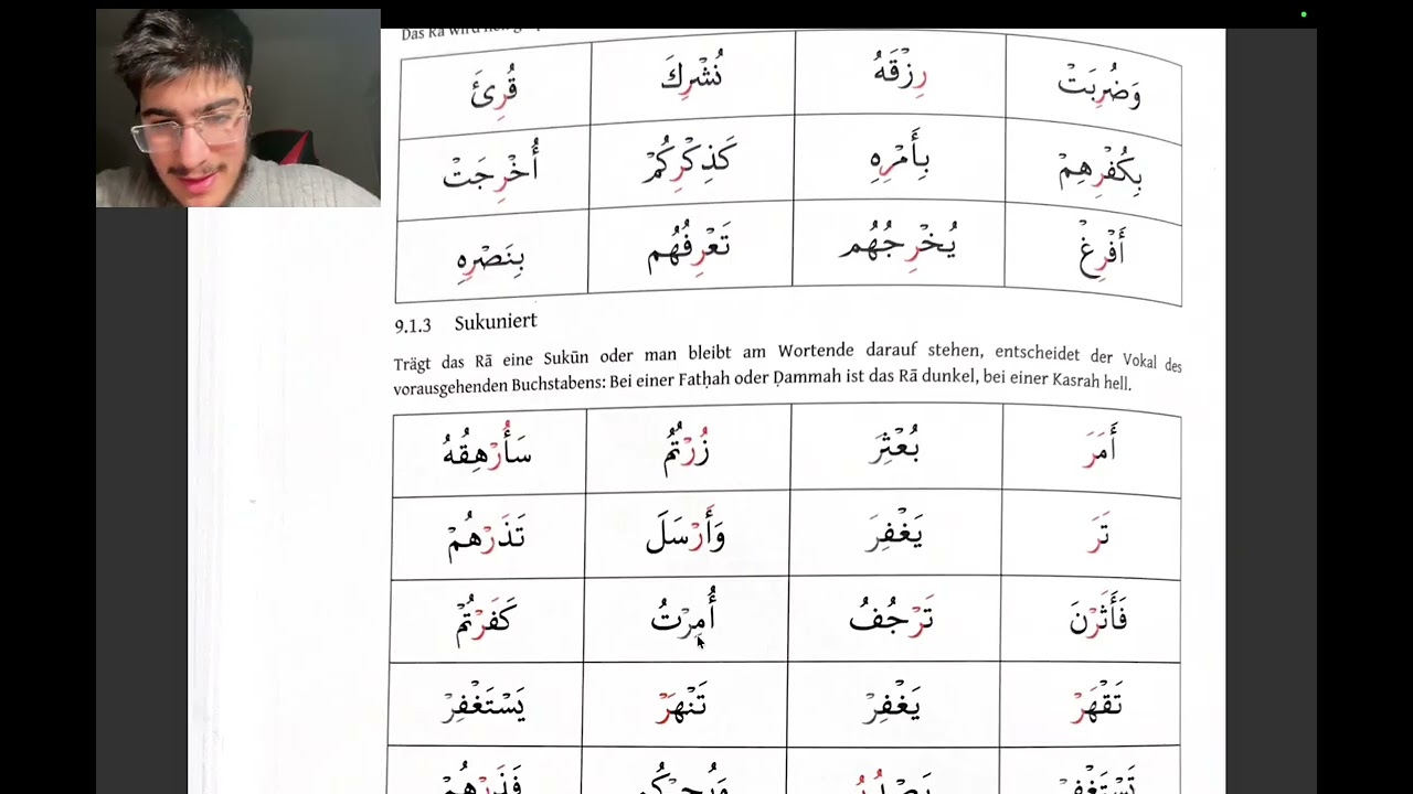 Alifba 7. YouTube - Kurs (ya-madd und Hell vs Dunkel Buchstaben)