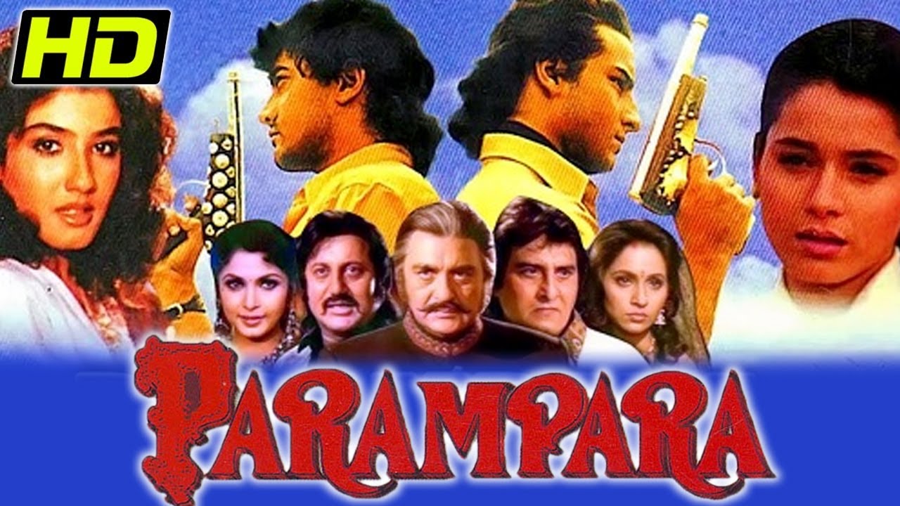 परंपरा (HD)- बॉलीवुड की धमाकेदार एक्शन हिंदी फिल्म| Aamir Khan, Saif Ali Khan, Vinod Khanna, Raveena