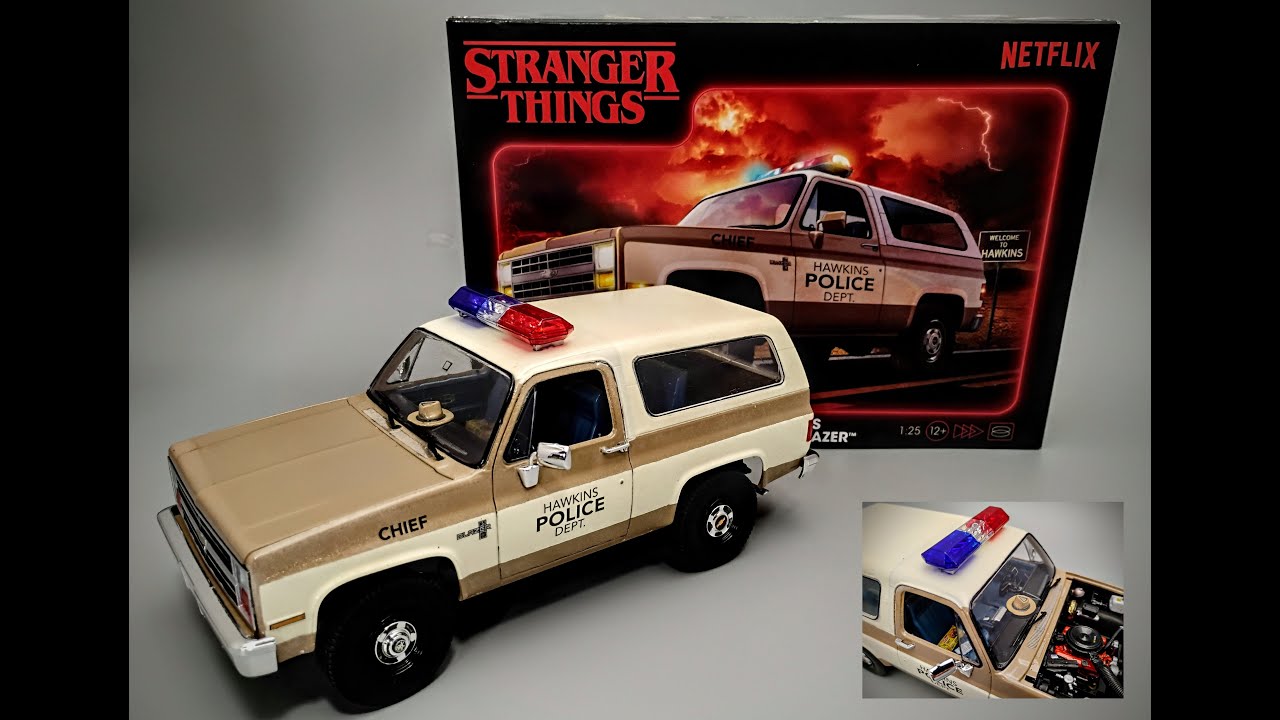 FIRST BUILD! 1985 Chevy Blazer Netflix Stranger Things Chief Hopper's 1/25 Scale Model Kit How To
