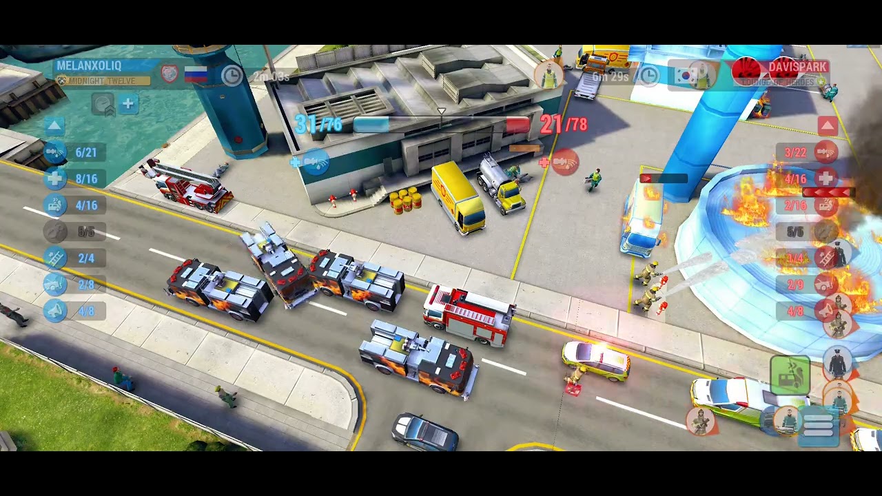 Emergency HQ // Storage depots on fire! completed in 5:41