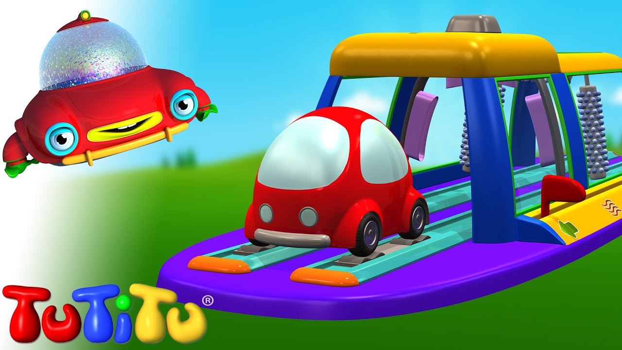 🎁 TuTiTu Construções Divertidas um Lavagem de carros 🤩 Aprendendo com Brinquedos 🍿