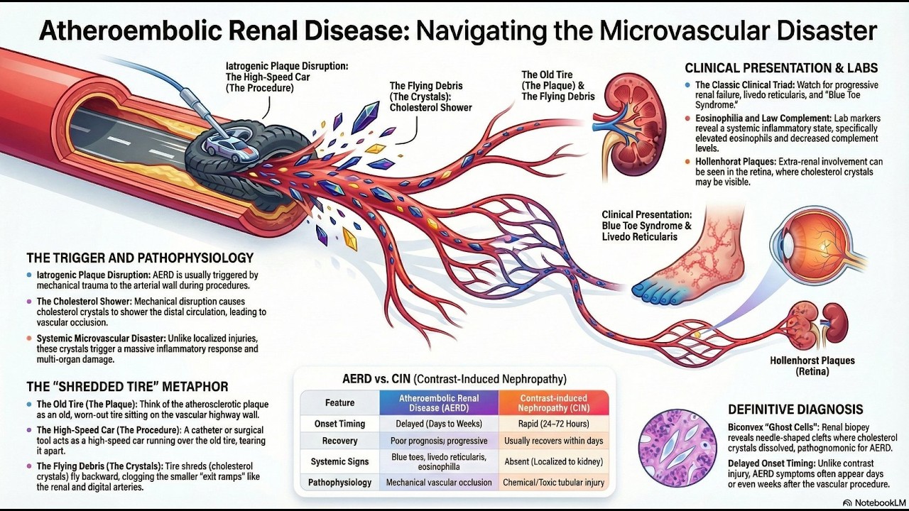 Atheroembolic Renal Disease Mastery: The Blue Toe Trap | USMLE 📜