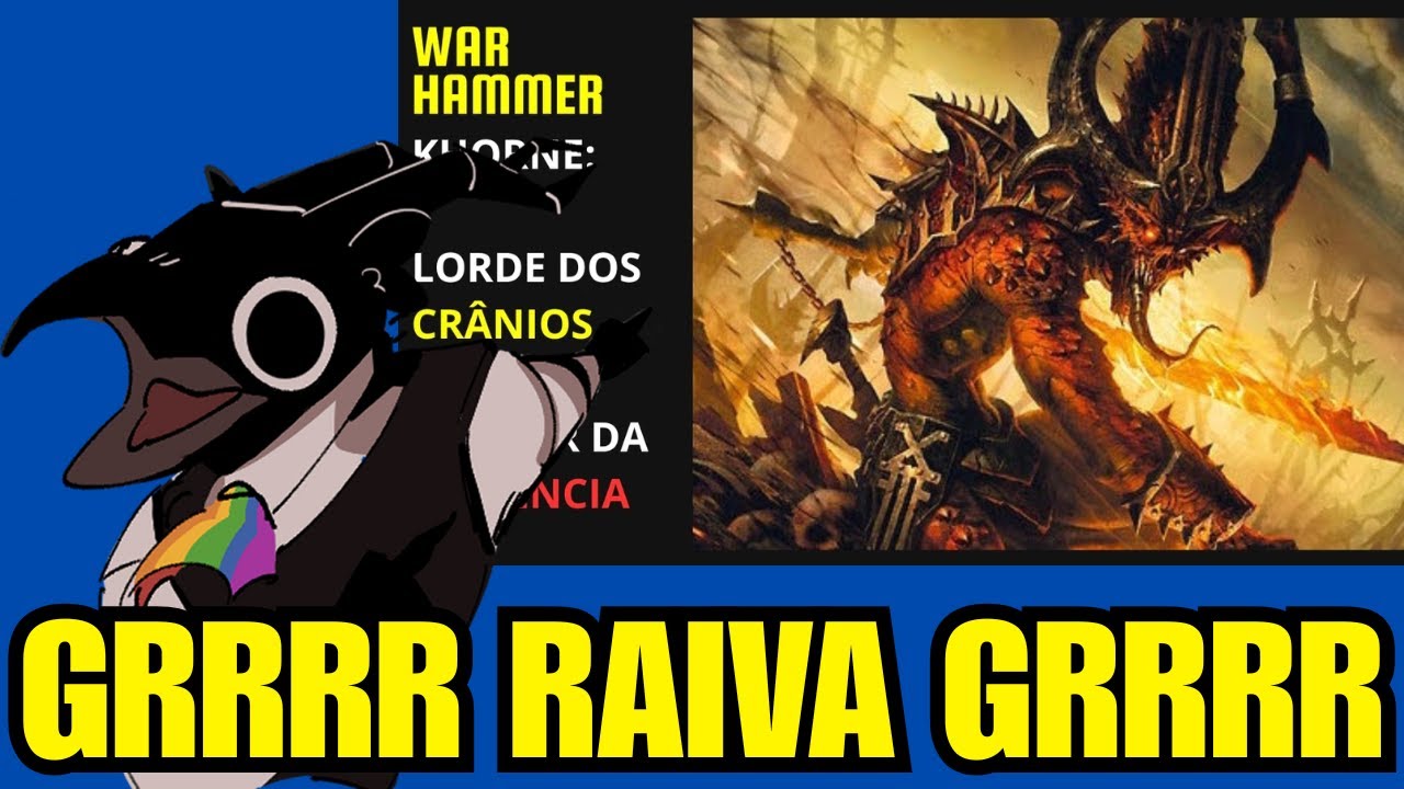 KHORNE É LITERALMENTE HOTLINE MIAMI PERSONIFICADO EM UMA ENTIDADE - REACT ERICK 40K