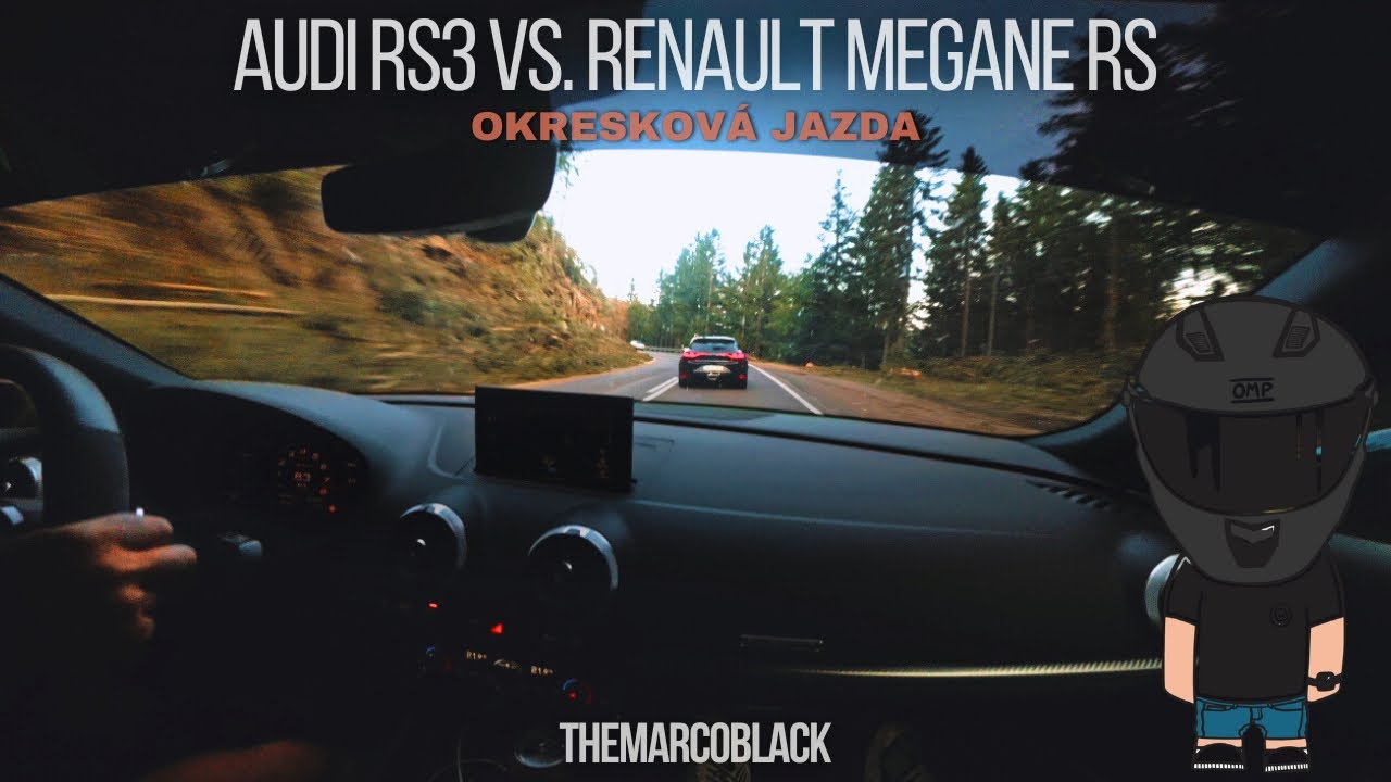 AUDI RS3 VS. RENAULT MEGANE RS | Okresková jazda | On board