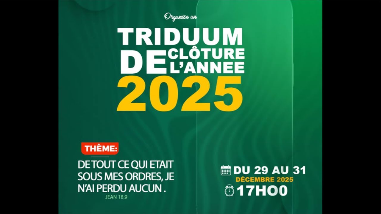 Triduum de fin de l’année 2e soirée