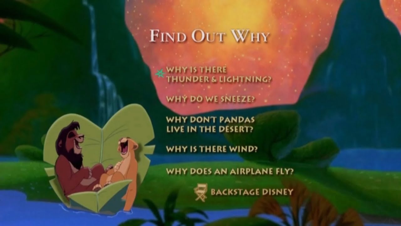 The Lion King II: Simba&rsquo;s Pride - Animated Shorts - Find Out Why