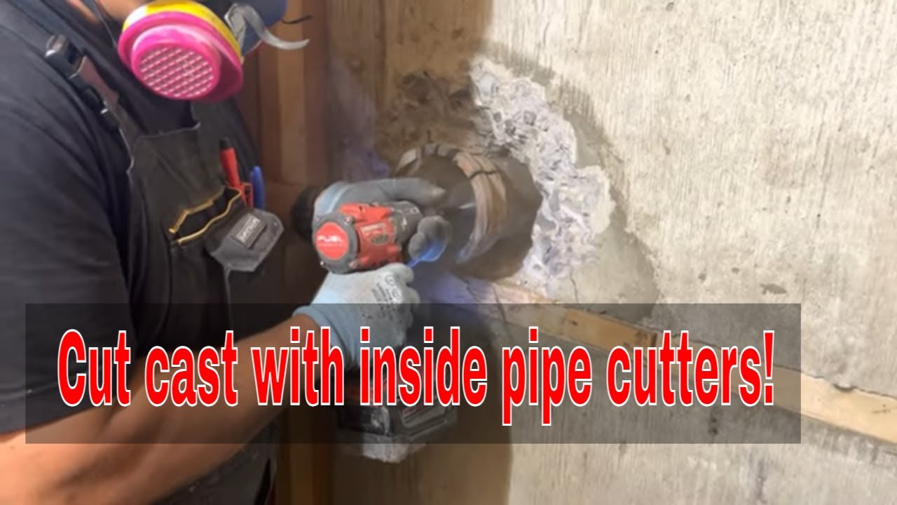 How To Cut Cast Iron Pipe With A Inside Pipe Cutter
