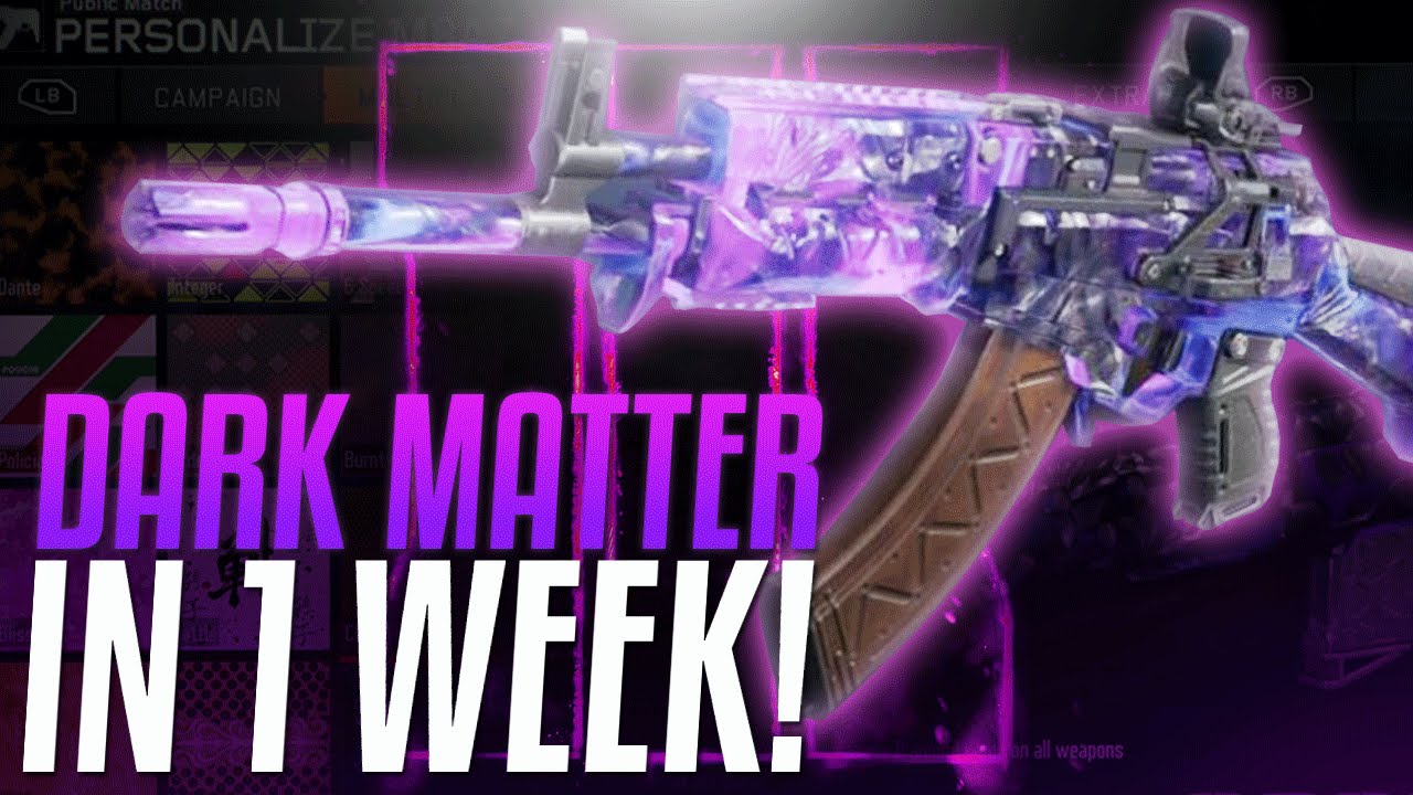 How To Get Dark Matter Camo In 1 Week