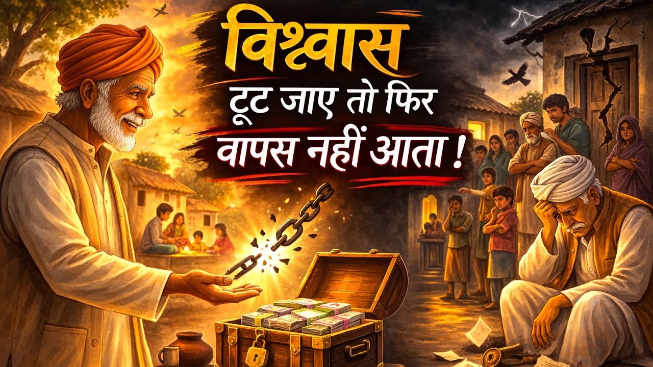  विश्वास की कीमत 💔 | ईमानदार रामू और लालची मुखिया 😱 | Heart Touching Hindi Moral Story