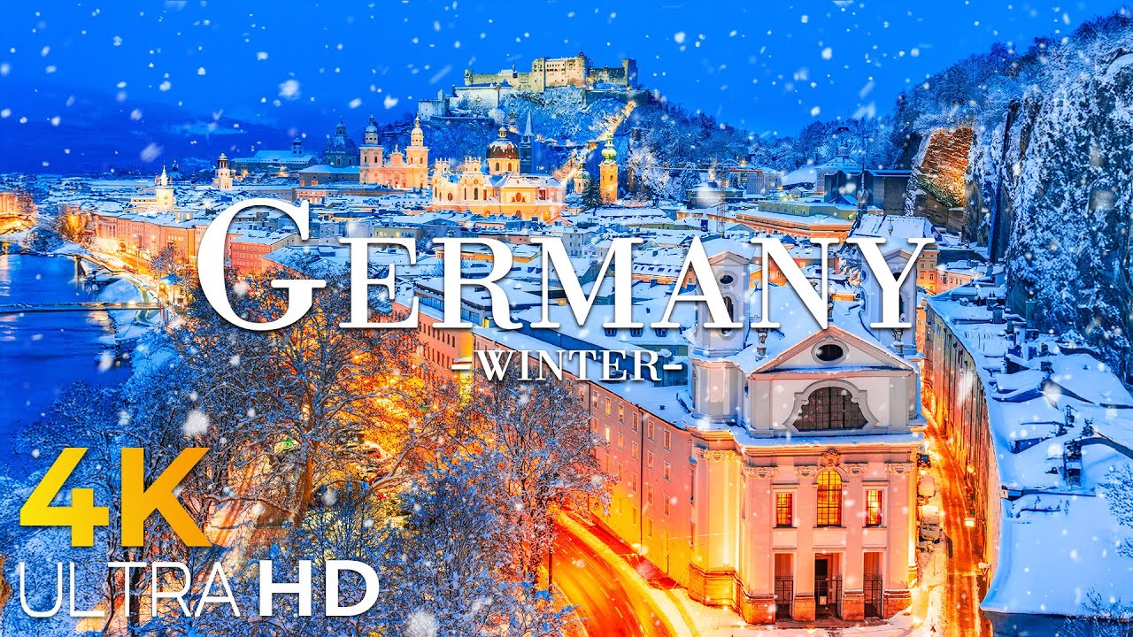 Winter in Germany 4K ❄️ Snowy Towns, Christmas Markets & Festive Lights
